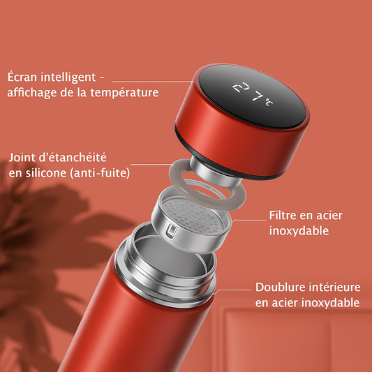 Bouteille isotherme LED