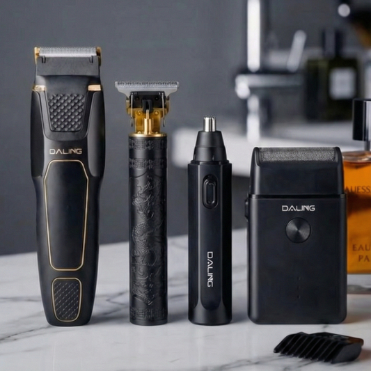 Tondeuse Cheveux, Barbe, Finitions & Nez (4-en-1 DALING)