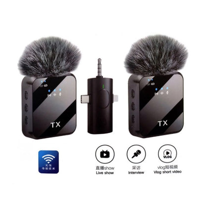 Microphone 2en1 sans fil