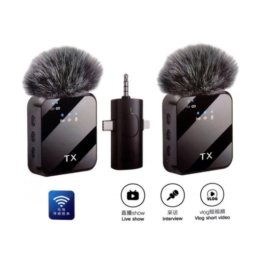 Microphone 2en1 sans fil
