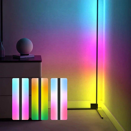 Lampe de sol LED d'angle